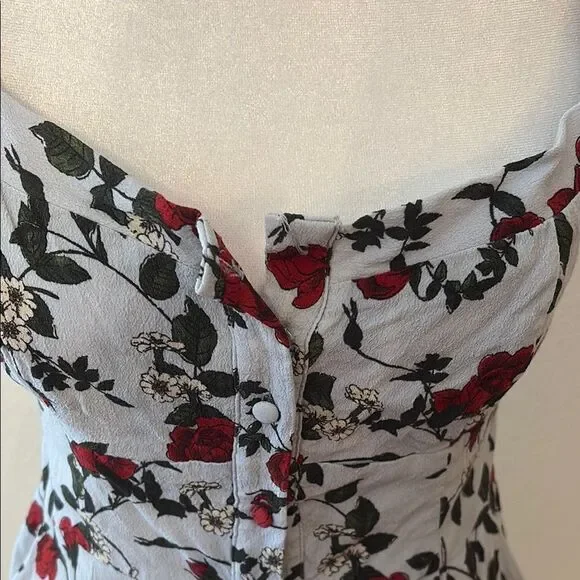 Yumi Kim rose print floral button front mini dress - Picture 2 of 3